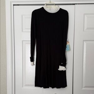 CeCe Black Dress with White Details